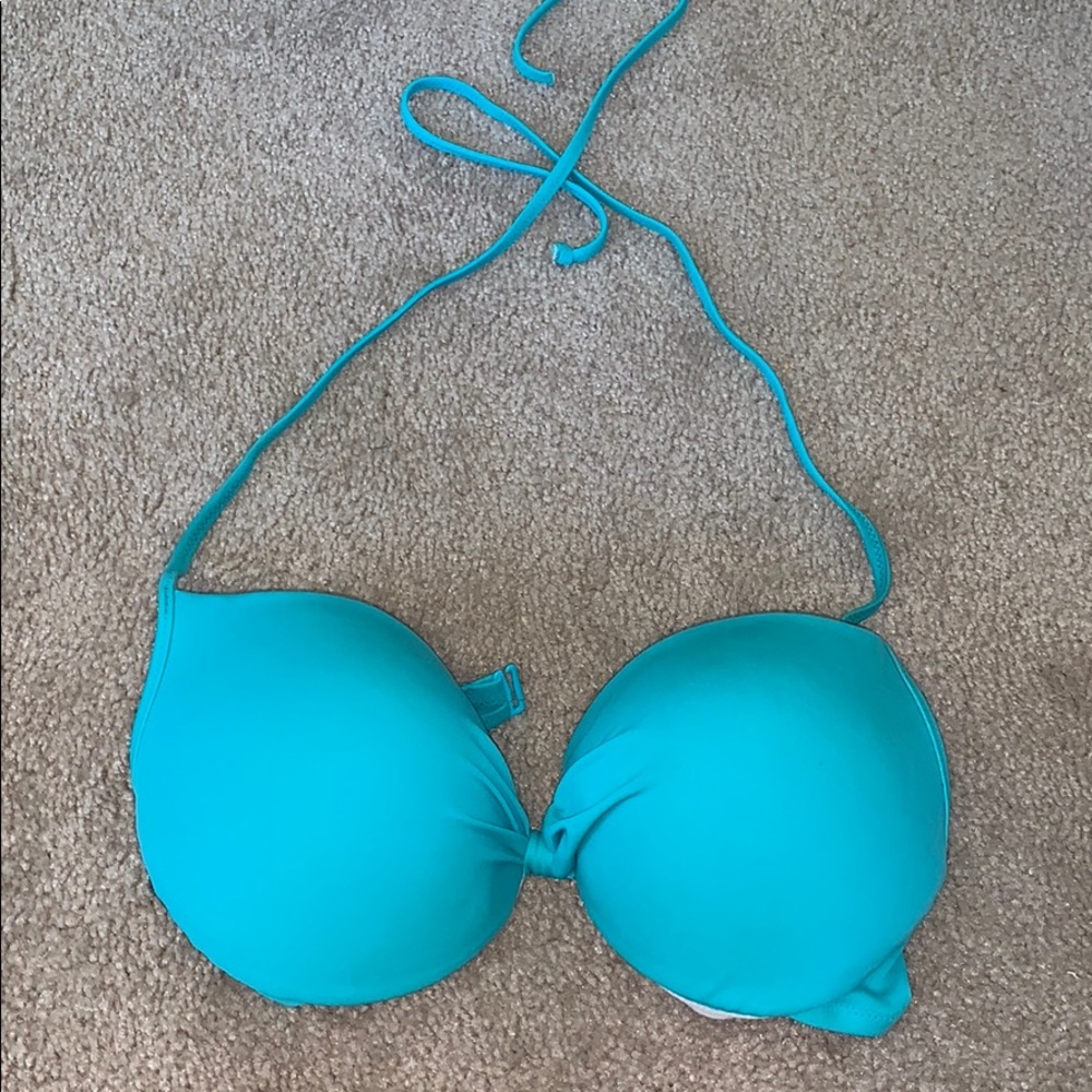 PINK Teal bikini top